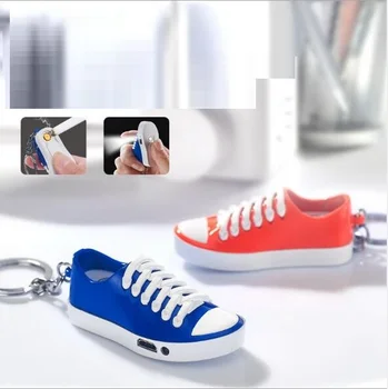 

TH753 key buckle, rechargeable lighter, creative lamp canvas shoes model, USB windbreak cigar lighter.