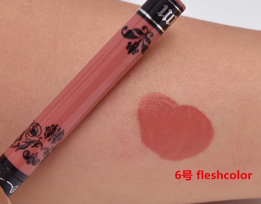 Sexy Lipgloss Long Lasting Full Lip gloss Tint Waterproof Pigment Black Brown Matte Liquid Lipstick Nude Makeup 8210#