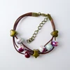 Pulsera de cuentas de cerámica hecha a mano para mujer, brazalete de abalorios bohemios, pulsera de hilo de regalo, # EY407 ► Foto 3/6
