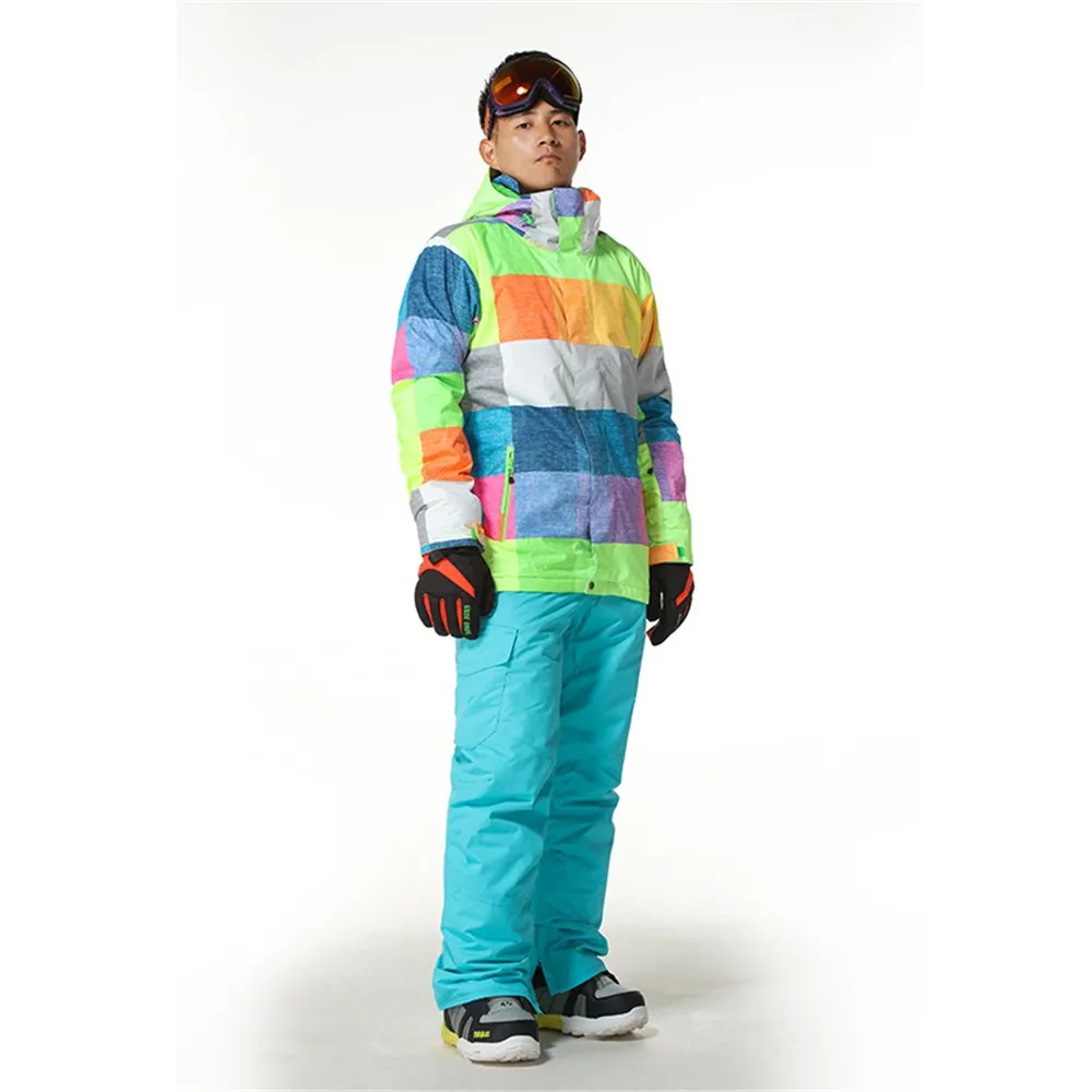 Зимний лыжный Куртки Водонепроницаемый Лыжный/снег/Skate теплая куртка сноуборд Для мужчин восхождение одежда альпинизм костюм