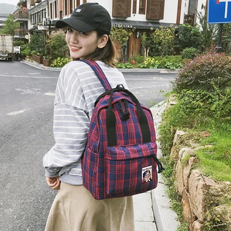 Female Casual Cotton Fabric Backpacks Bagpack Women Back Pack Bagpack Backpack Bookbag School Bags For Teenage Girls Backpack Female Casual Cotton Fabric Backpacks Bagpack Women Back Pack Bagpack Backpack Bookbag School Bags For Teenage Girls Backpack