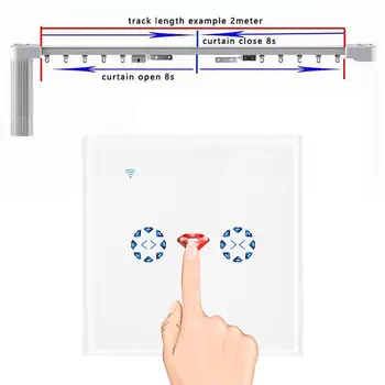 

Tuya Smart App Wi-Fi Curtain Shutter Motor Door Smart Switch Upgrade Control Surface Working With Amazon Alexa/Echo, Google Home