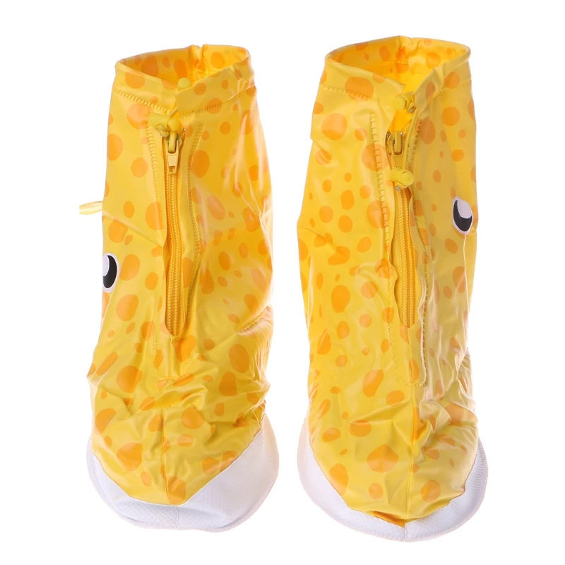 

Children Reusable Waterproof Raining Boots Shoes Cover Girl Boys Yellow New Shoes Covers Wear Proof Anti Slip 2018 M/L/XL size
