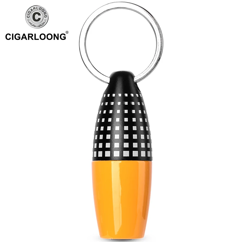 

COHIBA Cigar Punch Cutter Gadgets Portable Pocket Metal Blade Chain Bullet Hole Cut Cigar Accessories Tool CLF-0113