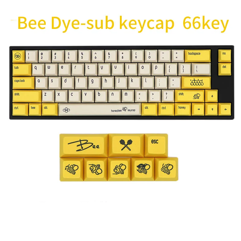 BGKC DSA Ethermal Dye сублимационные шрифты PBT keycap для проводной USB механической