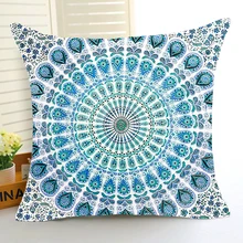 Comwarm vintage indio hippie mandala fundas de cojines con estilo patrón de flores de poliéster funda de almohada para sofá coche decoración funda de almohada