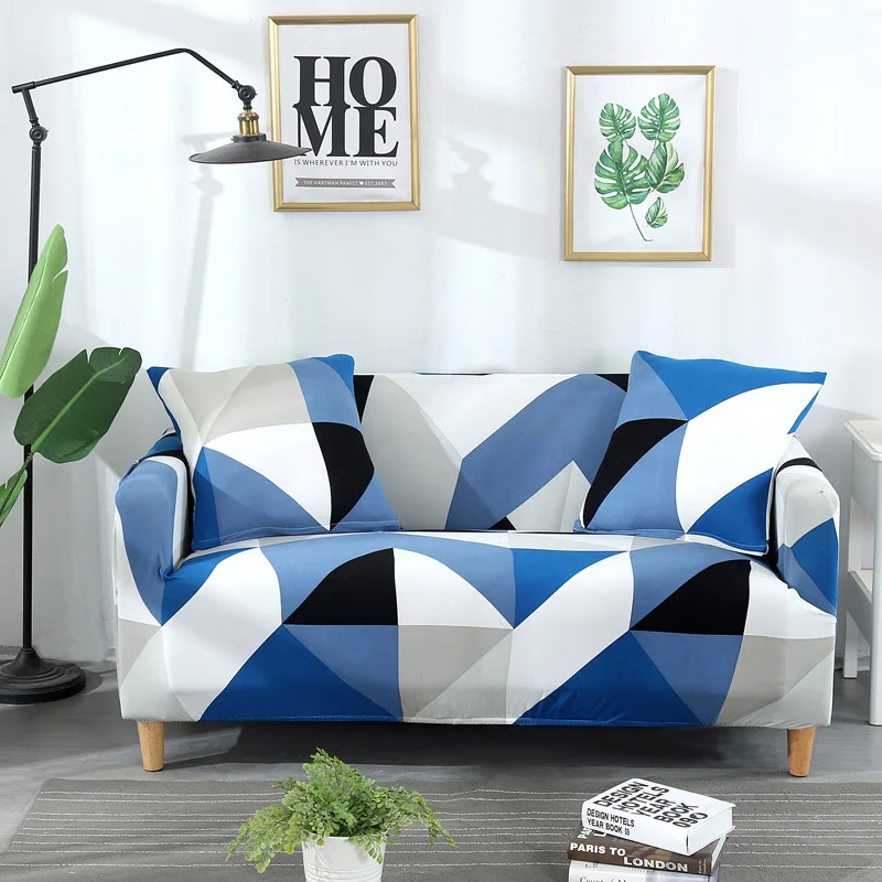 Buy Modern Geometric Pattern Sofa Cover Elastic