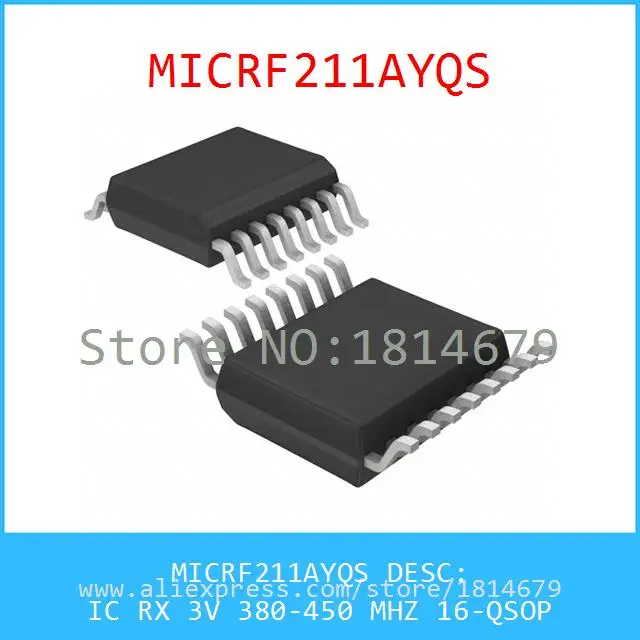 Бесплатная Доставка 1 Шт./лот MICRF211AYQS IC RX 3 В 380-450 МГЦ 16-QSOP 211 MICRF211 |
