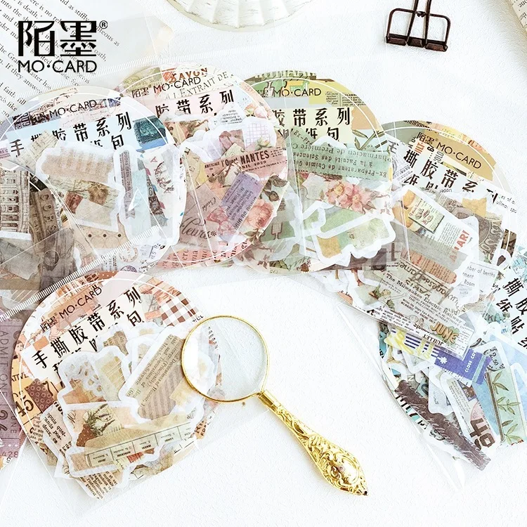 

Tear Tape Series 60 Pieces Stickers Decorative Scrapbooking Sticker Of Tear Tape Series , DIY Hand Account Decorative Stickers