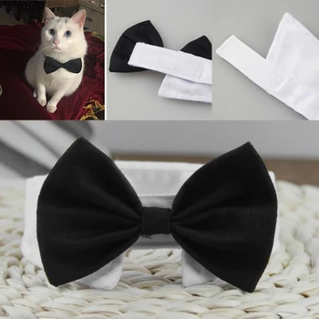 

Pet Cat Bow Tie Adjustable Pet Neck Tie Costume Formal Dog Collar for Small Dogs and Cats Pet Accessories for Wedding Party Gift