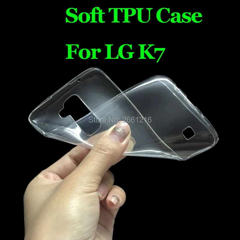 

For LG K7 Ultra Thin Soft TPU Silicon Gel Transparent Case Back Cover For LG K7 / Tribute 5 MS330 M1 5.0"