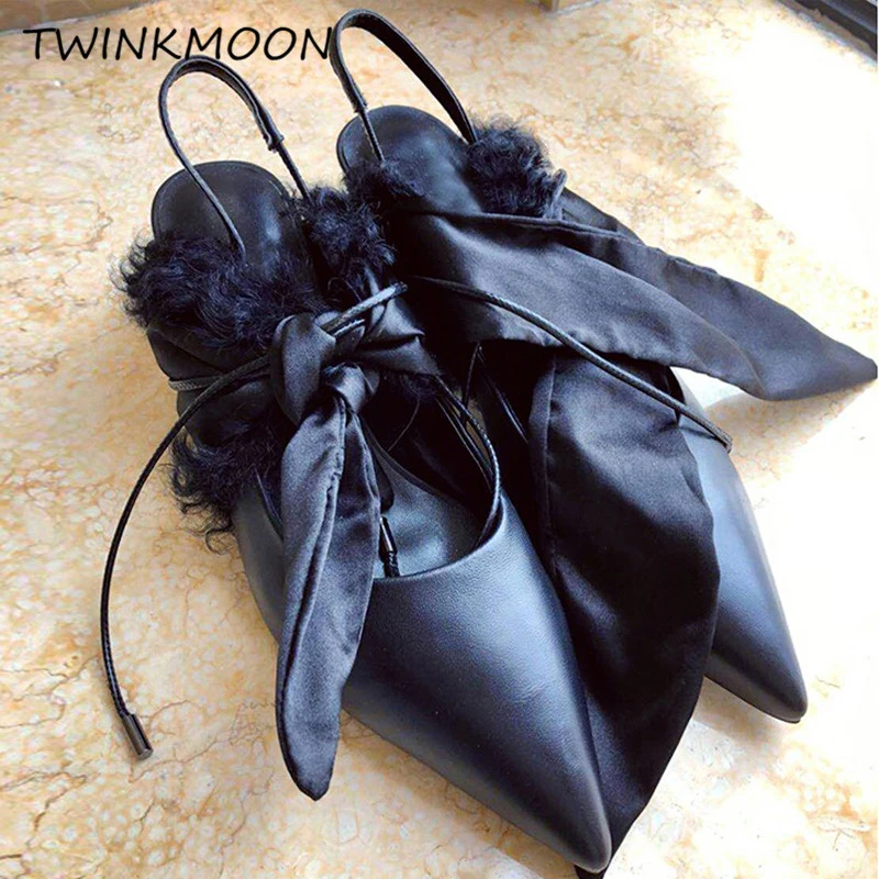 Flock heel sandal10