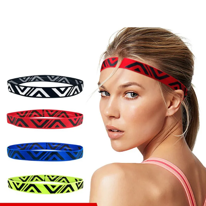 Быстросохнущая Sweatband лента для волос при занятиях йогой Нескользящая эластичная дышащая Повязка На Голову Йога Бег Фитнес Женская Спортивная одежда для мужчин