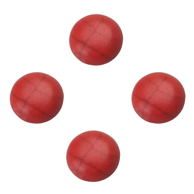 

10pcs/lot 4/6/8/10/12mm Half Round Flat Back Cabochons Red Howlite Natural Stone Beads Accessories For DIY Jewelry Making