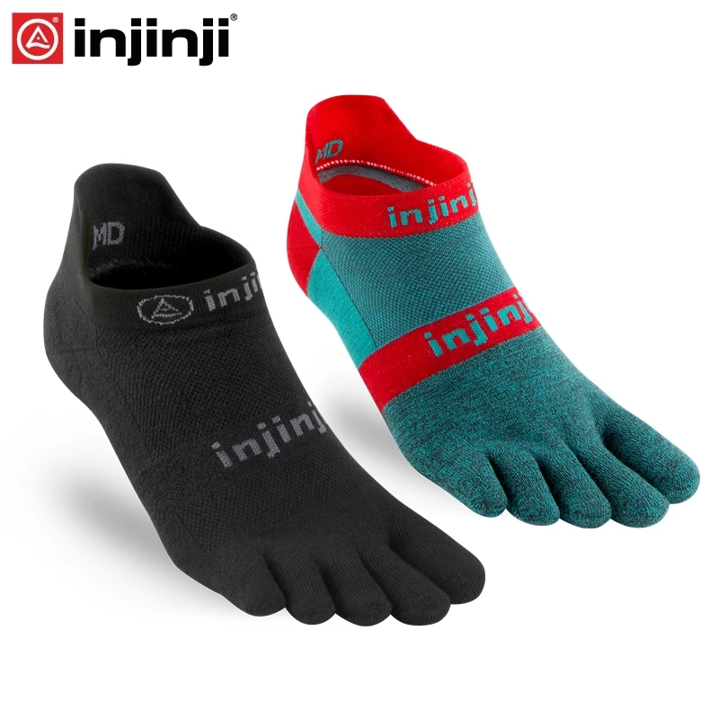 Injinji Toe socks беговые легкие без шоу носки для бега с пятью пальцами мужские