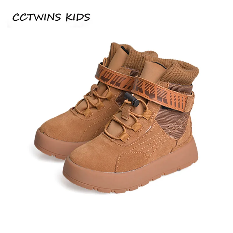 

CCTWINS KIDS 2018 Autumn Girl Fashion High Top Sneaker Children Casual Sport Trainer Baby Boy Genuine Leather Shoe FH2276