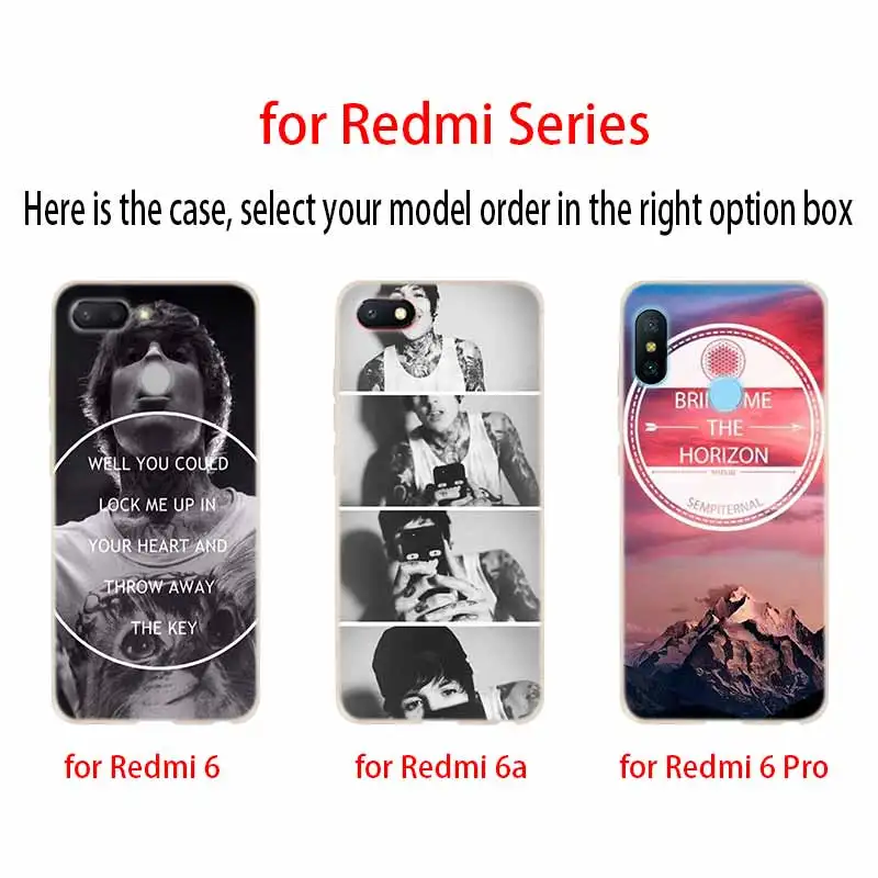 Чехол для Xiaomi Redmi Note 9 8 7 6 5 pro чехол 9a 8a 7a 6a 5a 8t y3 Bring Me the Horizon|Бамперы| |