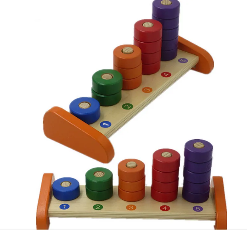New Wooden Baby Toys Montessori Colorful Five Sets of Building Blocks Geometry Baby Educational Toys Baby Gifts New Wooden Baby Toys Montessori Colorful Five Sets of Building Blocks Geometry Baby Educational Toys Baby Gifts