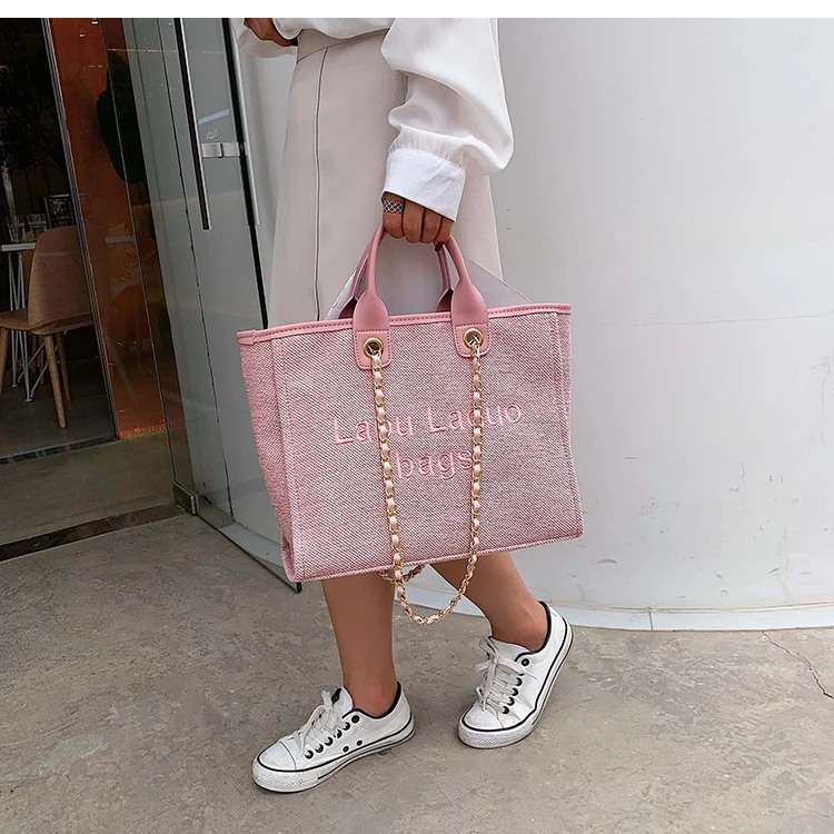 Сумка через плечо женская новая волна Корейская сумка мессенджер на цепочке большая емкость модная сумка C43-64