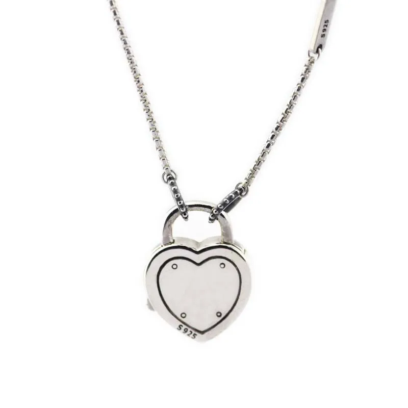 

Lock Your Promise Necklace & Pendant 925 Sterling Silver Jewelry Elegant Necklace For Woman Fashion Jewelry