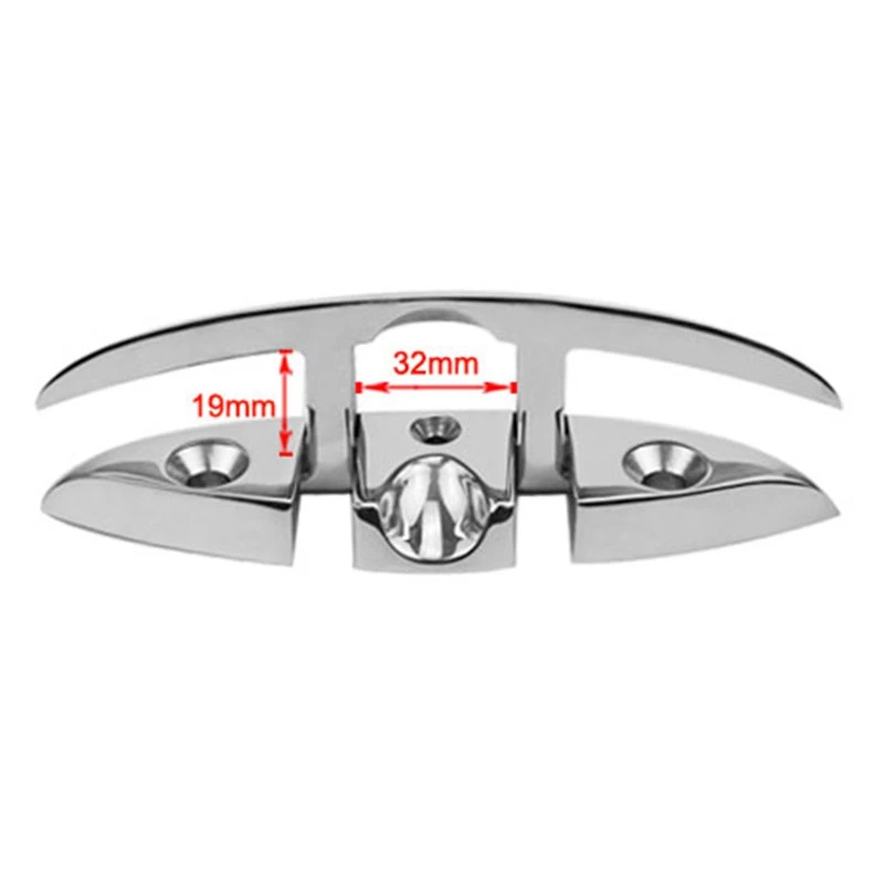 Нержавеющая сталь 316 морской класс лодка Флип вверх складные Pull Up Cleat Dock Deck морская аппаратная леска кнехты для швартовки аксессуары