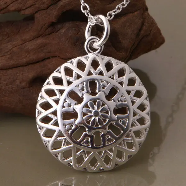 

wholesale High quality silver Fashion jewelry chains necklace pendant WN-1086