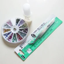 Акриловый гель для маникюра инструмент для нейл-арта набор ногтей Стразы пинцет