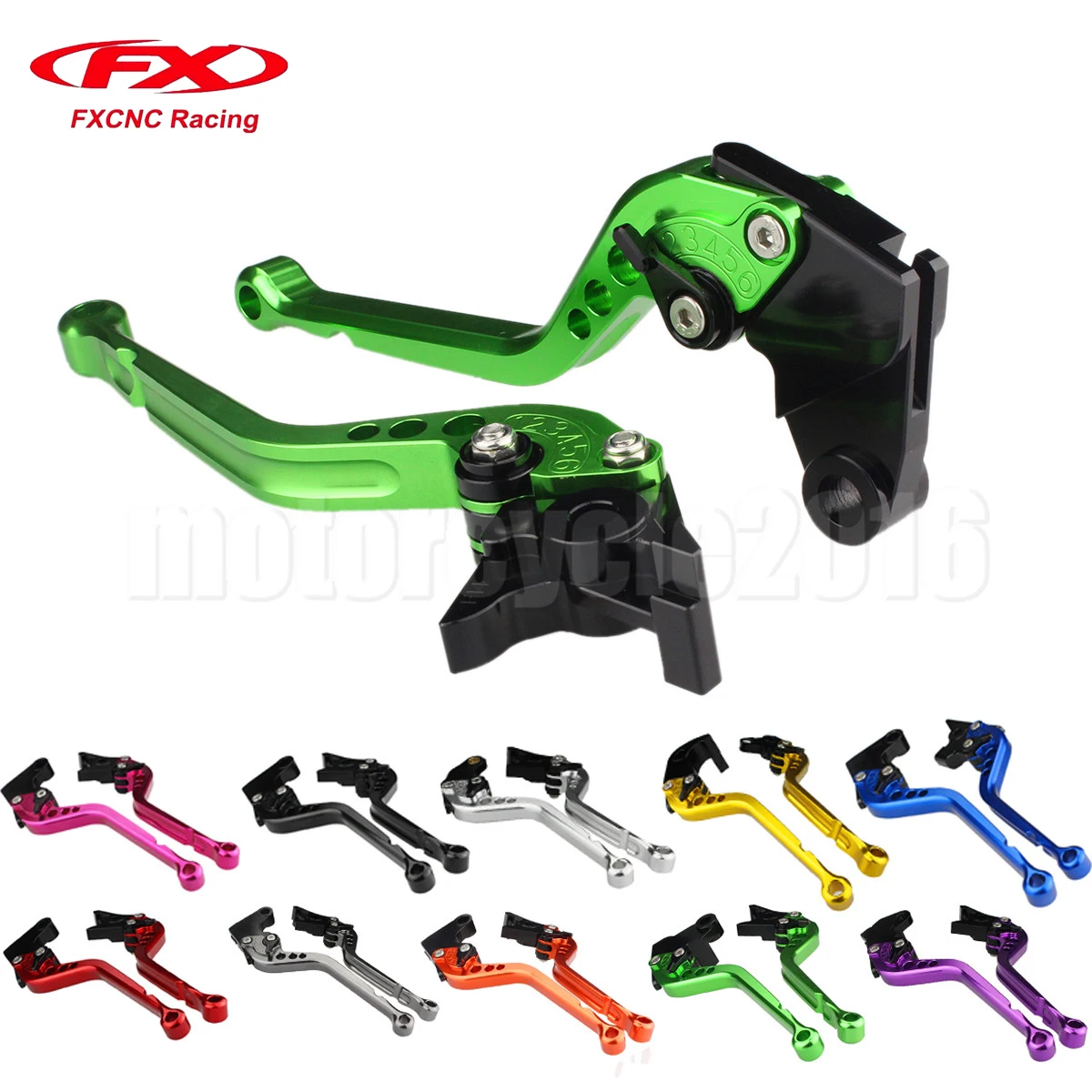 

FXCNC Adjustable Motorcycle Brake Clutch Lever 8 Colors For Yamaha FZ07/MT07 2014-2017 2015 2016 Clutch Handle Brake Lever