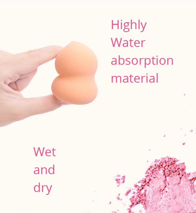 wet and dry use Makeup Sponge Foundation Cosmetic Puff (5)