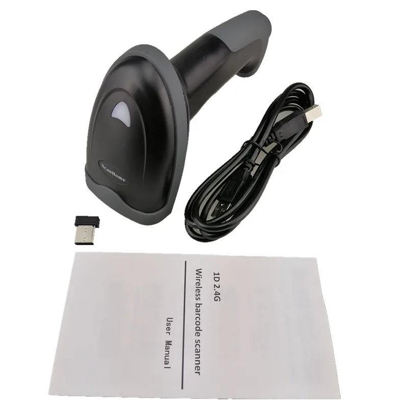 Latest Wireless Barcode Scanner Gun Sweep Supermarket Shop 1D Scan