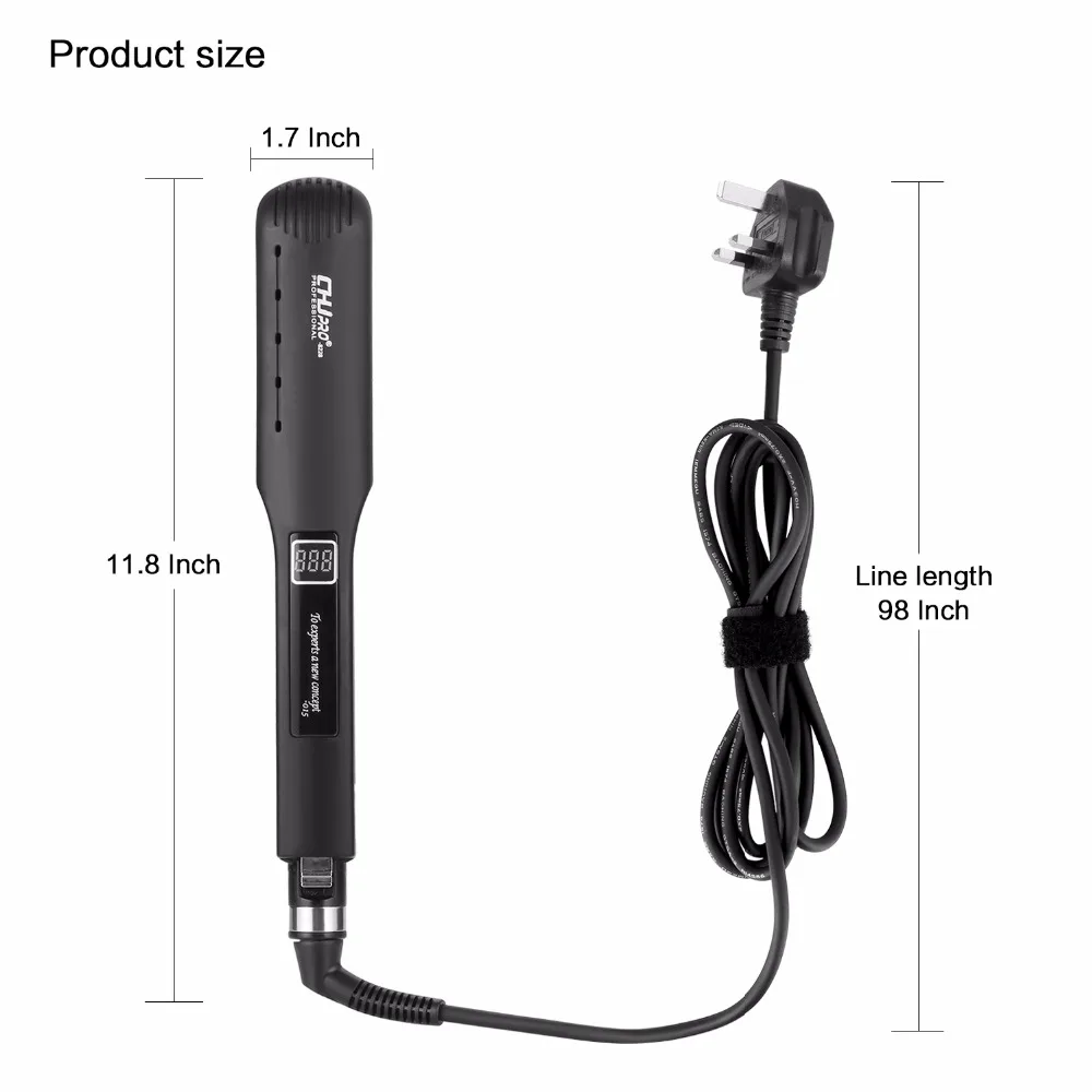 CHJ-Hair-Straightener-LCD-Display-gative-ions-Function-Flat-Iron-Tourmaline-Ceramic-Plate-Professional-Black-Straightening