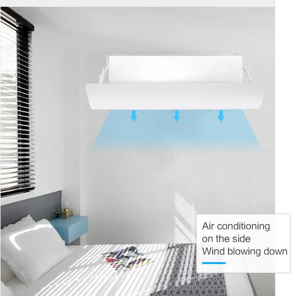  Household Wall-Mounted Office Bedroom Adjustable Plastic Air Conditioning Cover Summer Cool Windshi - 33059254928