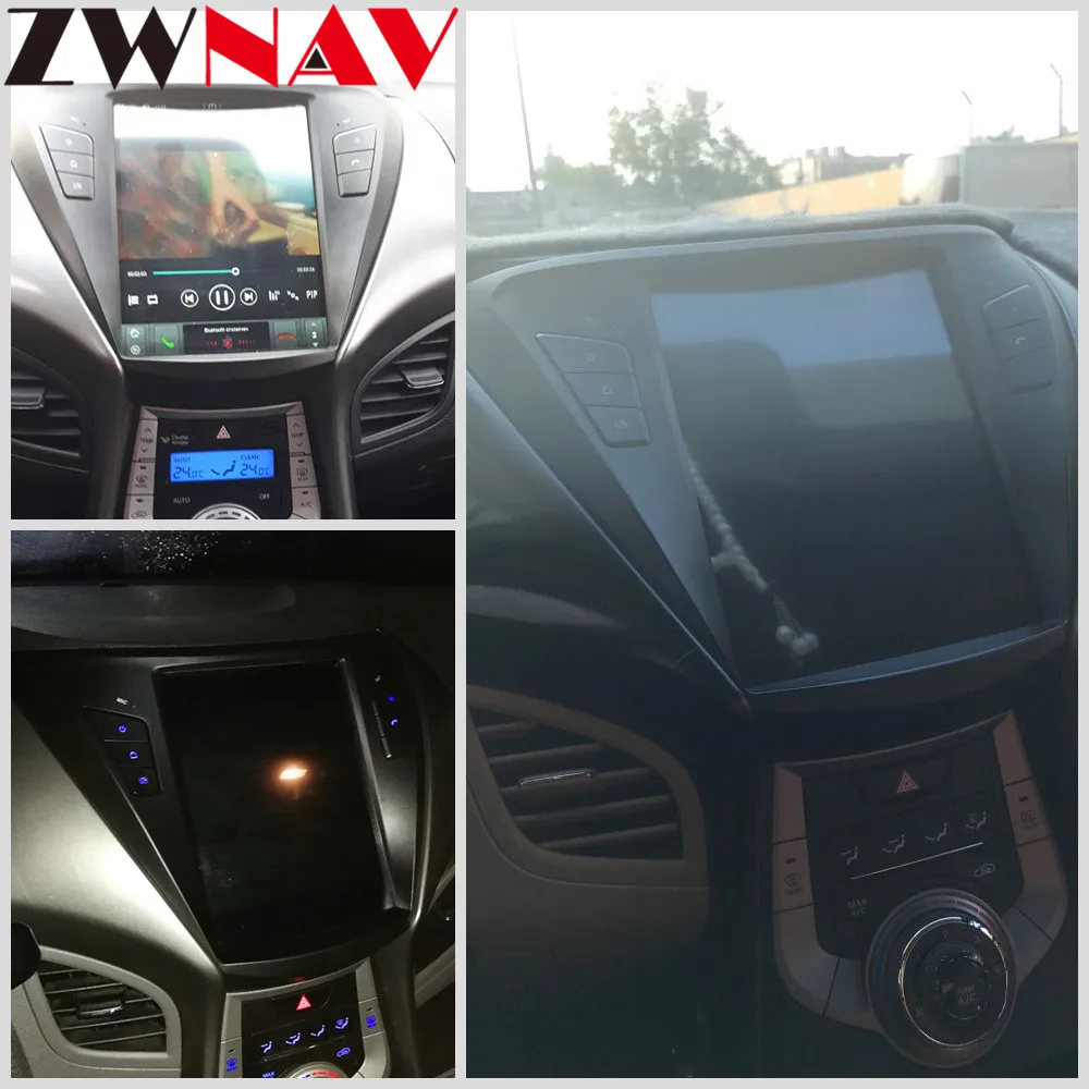 Best Android 7.1 Tesla Screen 10.4" Car Stereo For Hyundai Elantra 2011-2013 Auto Radio GPS Navigation Multimedia Headunit 0