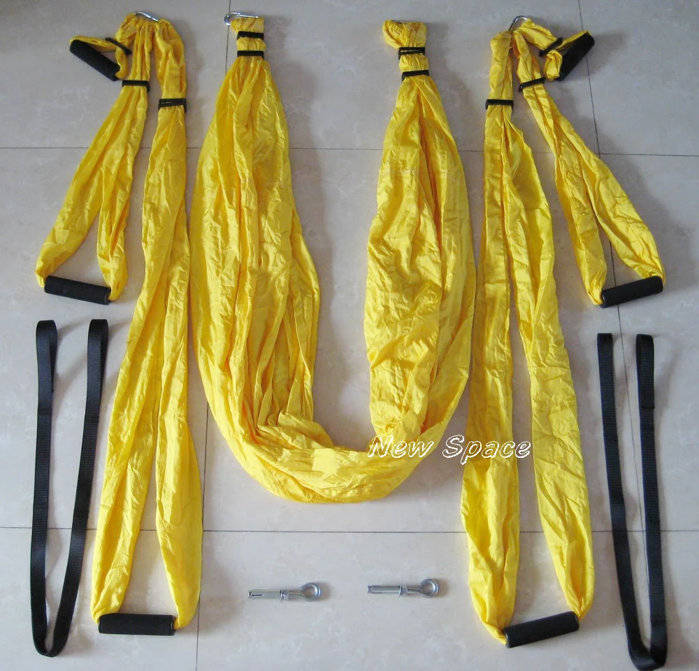 

Yoga Swing Sling Trapeze Hammock For Gym Yoga Inversion Tool with x-tender belt -10pcs Free shipping