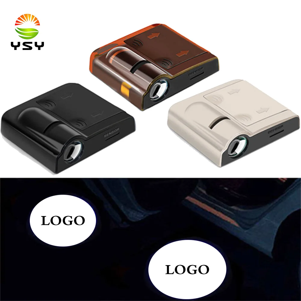 YSY 2PCS Car Logo Ghost Shadow Wireless Door Sensor Lights No Drill Led Laser Light Welcome Projector Lamp | Автомобили и