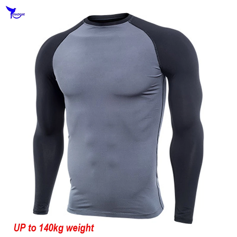 5XL 6XL Plus Size Elastic Running T shirt Overweight Men Long Sleeve