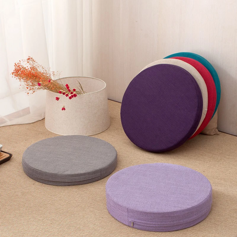 

Round High Strength Sponge Tatami Cushion Yoga Round Mat Chair Seat Cushion Home Decorative Removable and Washable Seat Cushion