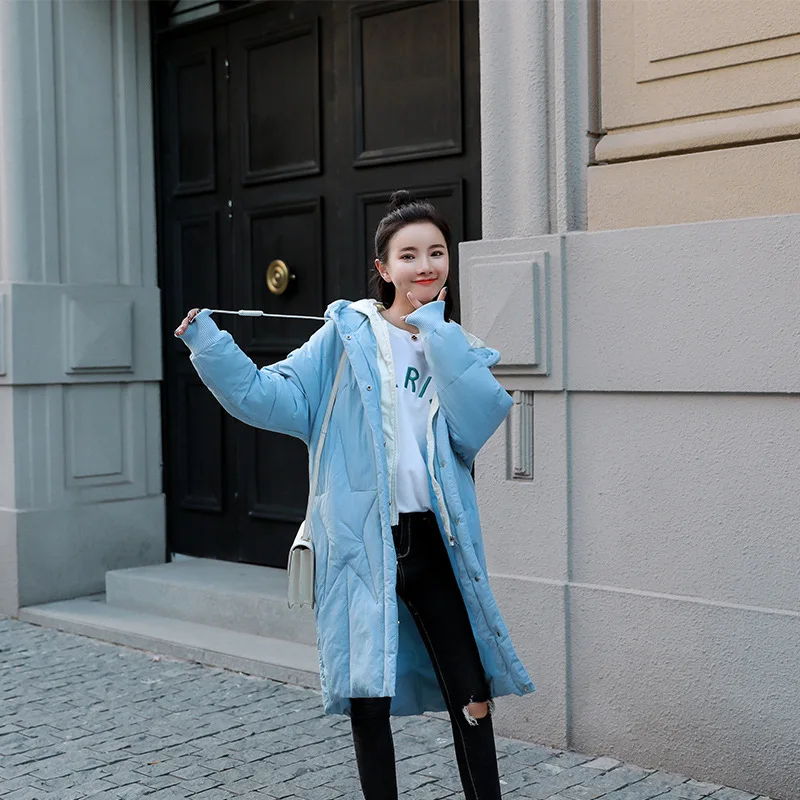 Winter Woman Coats 2019 Down Cotton Clothing Medium Long Section Winter Jacket Women Stylish Elegant Bf Bread Cotton Clothing (12) - 