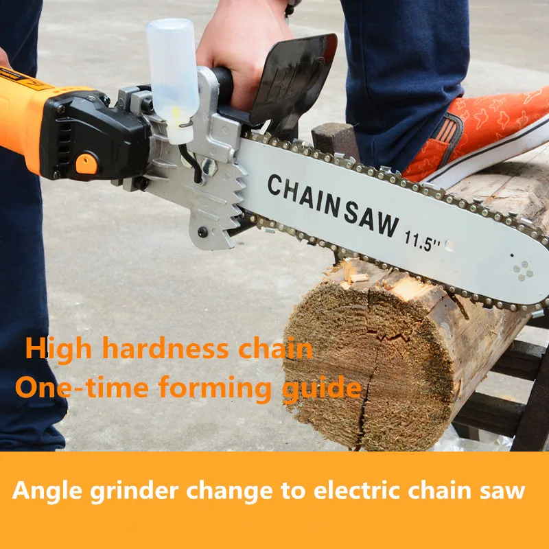 

Eletric DIY Chain Saw Converter Chainsaw Bracket Tree Felling Saw Changed Angle Grinder into Chain Saw for Woodworking Tool