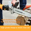 Eletric DIY Chain Saw Converter Chainsaw Bracket Tree Felling Saw Changed Angle Grinder into Chain Saw for Woodworking Tool ► Photo 1/2