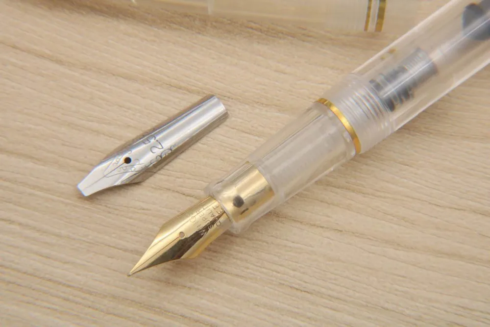 Крылья прозрачные пластиковые параллельные ручки для каллиграфии утконоса перьевая ручка