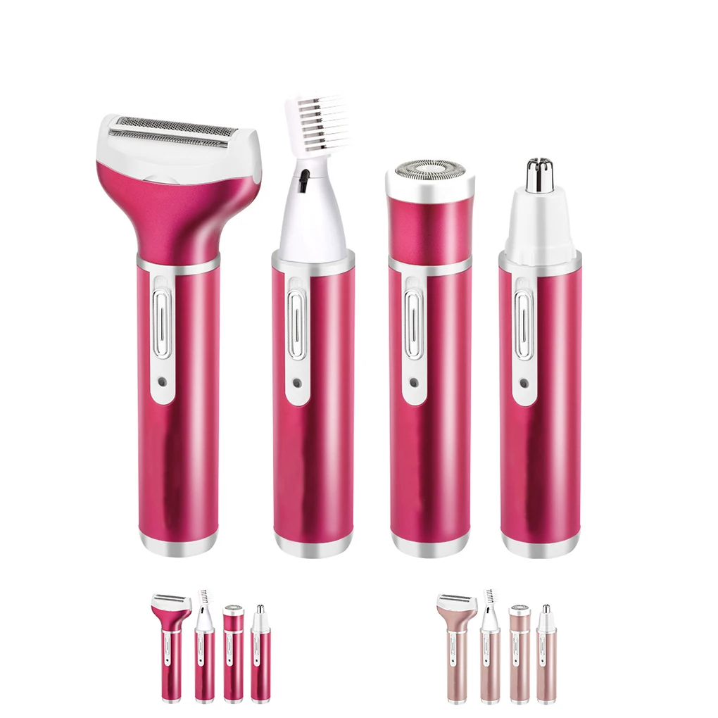 

114-in-1 Hypoallergenic Cutter Net Women USB Charging Shaver Electric Nasal Hair Trimmer Eyebrow Clipper Leg Shaver