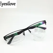 Eyesilove очки для близорукости, мужские большие очки, металлические близорукие очки, очки для большого лица по рецепту, от 1,0 до 6,0