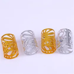 30Pcs Mixed Gold Silver Adjustable Hair Tube Dreadlock Beads African Big Thick Hair Braid Crimp Rings Metal Hair Cuffs Clips C66 30Pcs Mixed Gold Silver Adjustable Hair Tube Dreadlock Beads African Big Thick Hair Braid Crimp Rings Metal Hair Cuffs Clips C66