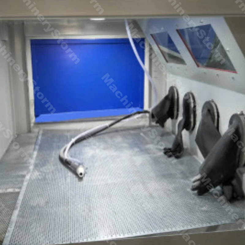 Manual Multi station sandblasting cabinet 6