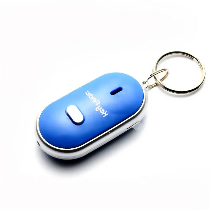 Wireless Whistle Key Finder Keychain For Women Men Anti-Lost Device Keyrings Electronic Anti-Theft Ellipse Plastic Key Search