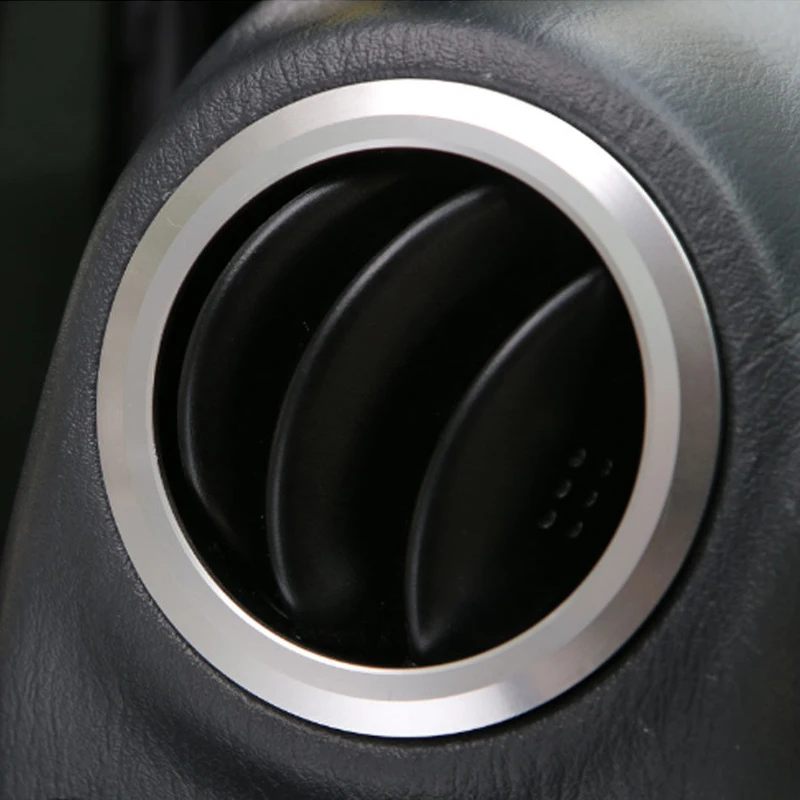 BBQFUKA Dashboard Air Condition AC Vent Cover Moulding Trim Ring Red