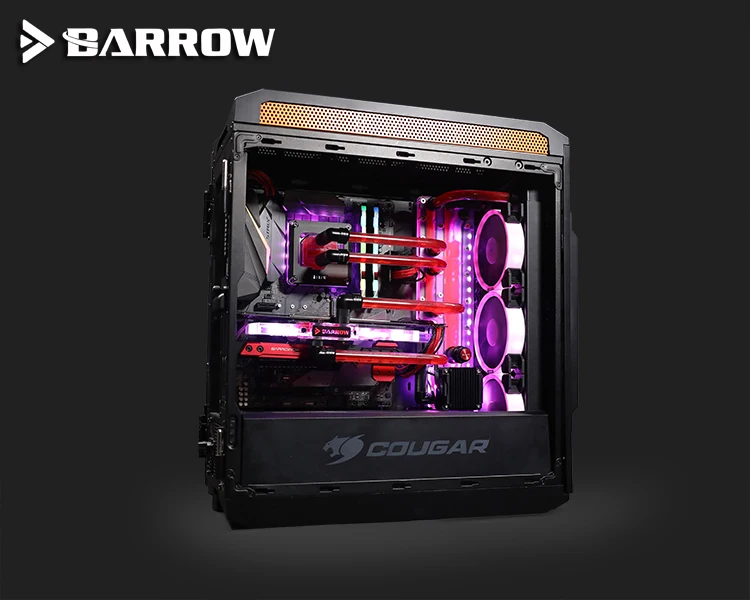 Barrow Acrylic Board Water Channel Solution kit use for COUGAR Gemini T Case / for CPU and GPU Block / Instead reservoir