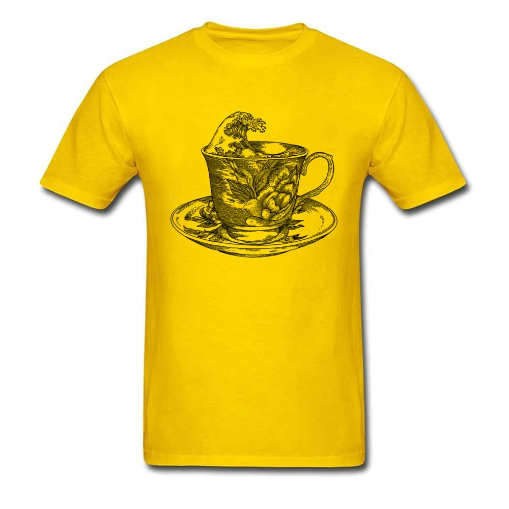classic cup of coffee and the oriental wave_yellow