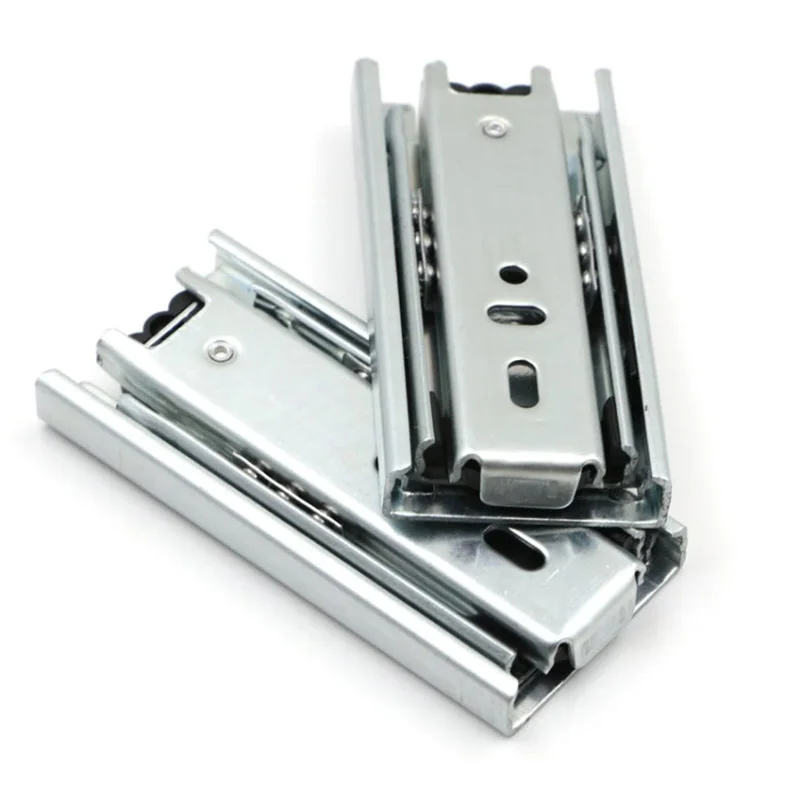 2 Pcs Ball Bearing Side Mount Drawer Slides Mute Soft Close Rail Rack Hardware QJS Shop Color: D 2 Pcs Ball Bearing Side Mount Drawer Slides Mute Soft Close Rail Rack Hardware QJS Shop Color: D
